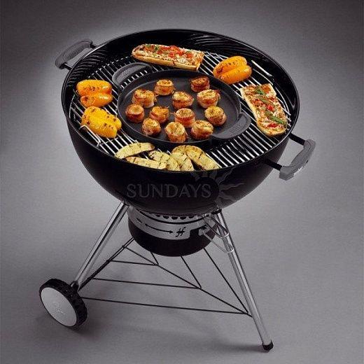 Гриль угольный WEBER Master-Touch GBS MTGBS-57, 57 см черный - фото 4 - id-p81712000