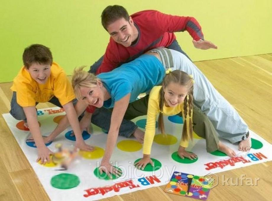 Детская комнатная игра Твистер для взрослых и детей, активный отдых, подвижные игры для компании - фото 3 - id-p81716545