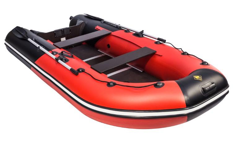 Надувная лодка Ривьера Компакт 3400 СК "Комби" красный/чёрный - фото 3 - id-p81729184