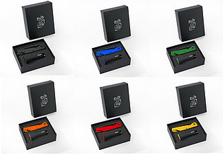 Набор из карманного ножа с автоспасалкой и автомобильного зарядного устройства, коллекция Colorissimo