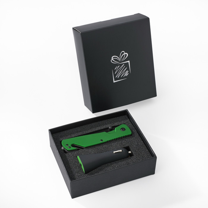 Набор из карманного ножа с автоспасалкой и автомобильного зарядного устройства, коллекция Colorissimo - фото 4 - id-p81731477