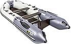 Надувная лодка Ривьера Компакт 3600 СК "Комби" светло-серый/графит, фото 4