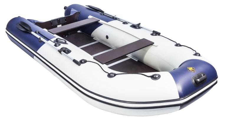 Надувная лодка Ривьера Компакт 3600 СК "Комби" светло-серый/синий - фото 3 - id-p81731869