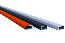 Столб (направляющая) из профильной трубы 40*20*2мм*3м покрытие грунт, фото 3