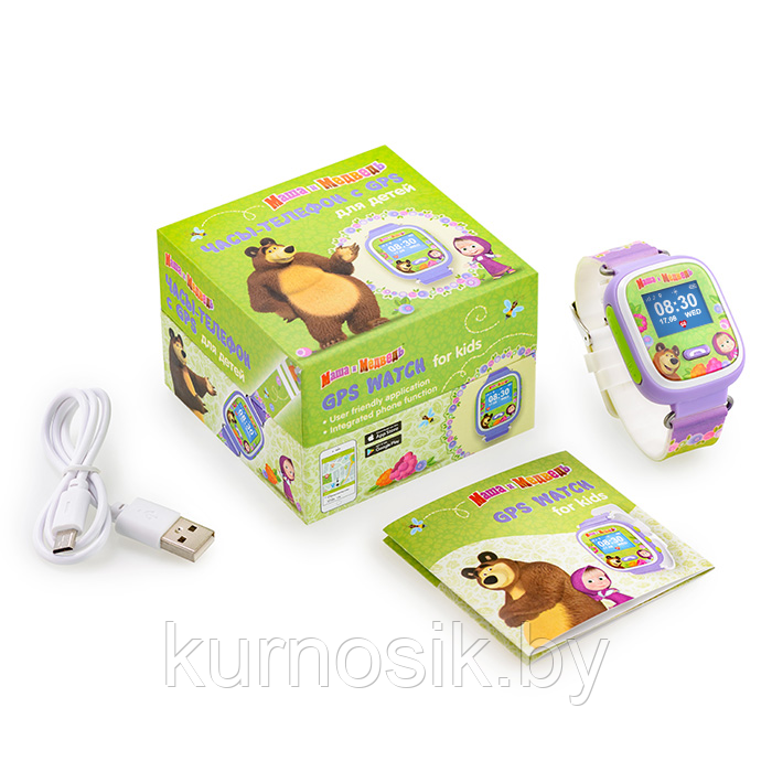 Часы-телефон с GPS для детей AGU Маша и Медведь - фото 1 - id-p81743133