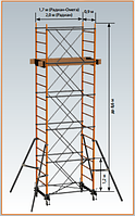 Вышка-тура Радиан-Омега (высота 8,6м)