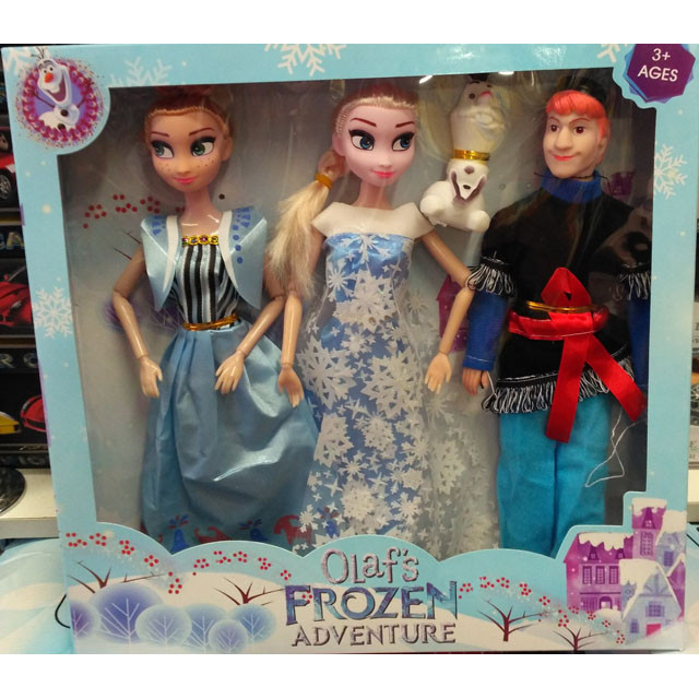 Набор шарнирных кукол 3 шт Frozen с Олафом - фото 1 - id-p81750240