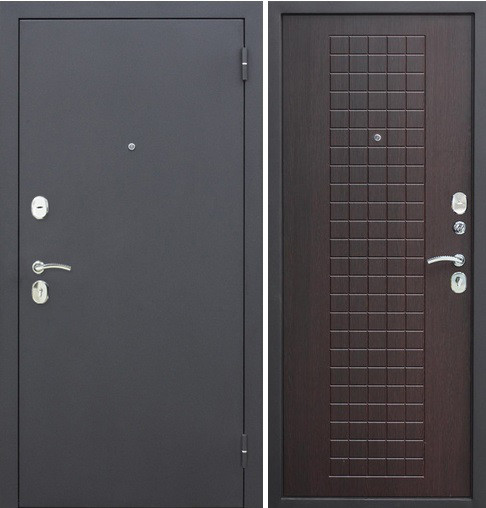 Двери входные металлические Гарда муар 8 мм, Венге