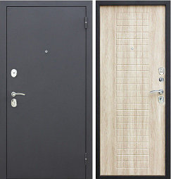 Двери входные металлические Гарда муар 8 мм, Белый ясень