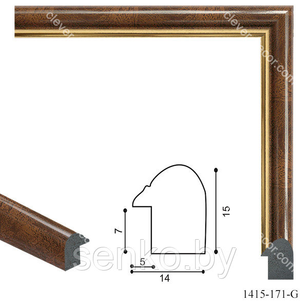 Рамки из пластикового багета  1415-171-G