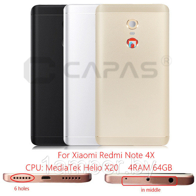 Корпус Original для Xiaomi Redmi Note 4X 64Gb Mediatek Helio Золотистый - фото 1 - id-p81764251