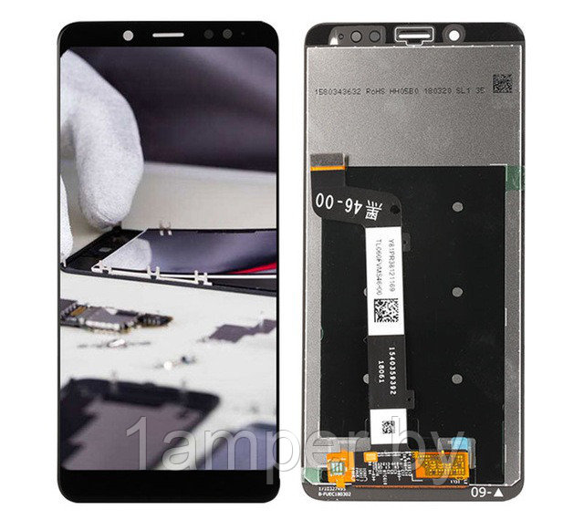 Замена дисплея Original для Xiaomi Redmi Note 5/Note 5Pro В сборе с тачскрином Белый, черный