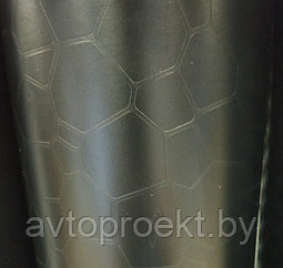 Пленка виниловая текстура кожа черная с воздушными каналами
