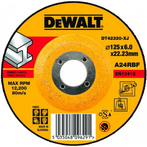 Круг обдирочный по металлу DeWalt DT42320-XJ 125Х6,0Х22,2ММ - фото 1 - id-p81767851