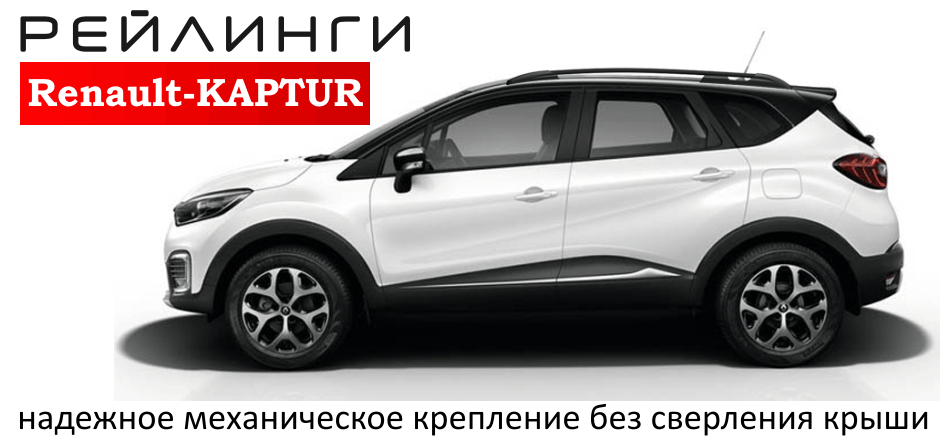 Рейлинги RENAULT KAPTUR анод серый - фото 2 - id-p81747221