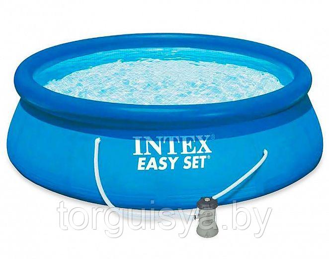 Надувной бассейн Intex Easy Set Pool Set 28142NP 396x84 см + фильтр-насос и картридж