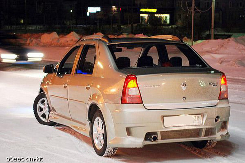 Рейлинги Renault LOGAN I анод серый - фото 9 - id-p81747224