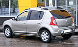 Рейлинги Renault SANDERO I анод серый, фото 4