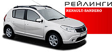 Рейлинги Renault SANDERO I анод серый