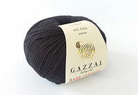 Пряжа Gazzal Baby Cotton цвет 3433 чёрный