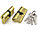 Цилиндровый мех. FUARO 100 ZA - 70 (30+10+30) простой ключ - ключ.Серебро,Золото., фото 2
