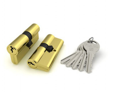 Цилиндровый мех. FUARO R300 - 70 (30+10+30) сложный ключ - ключ.Серебро,Золото.Бронза - фото 3 - id-p81777970