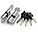 Цилиндровый мех. FUARO R502 - 120 (55+10+55) сложный ключ - ключ.Серебро,Золото., фото 2