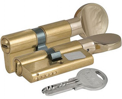 Цилиндровый мех. KALE 164 SM - 80 (30+10+40) сложный ключ - ключ.Серебро,Золото. - фото 1 - id-p81778085