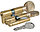 Цилиндровый мех. KALE 164 SM - 62 (26+10+26) сложный ключ - ключ.Серебро,Золото., фото 2
