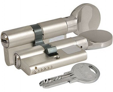 Цилиндровый мех. KALE 164 SM - 90 (35+10+45) сложный ключ - ключ.Серебро,Золото.