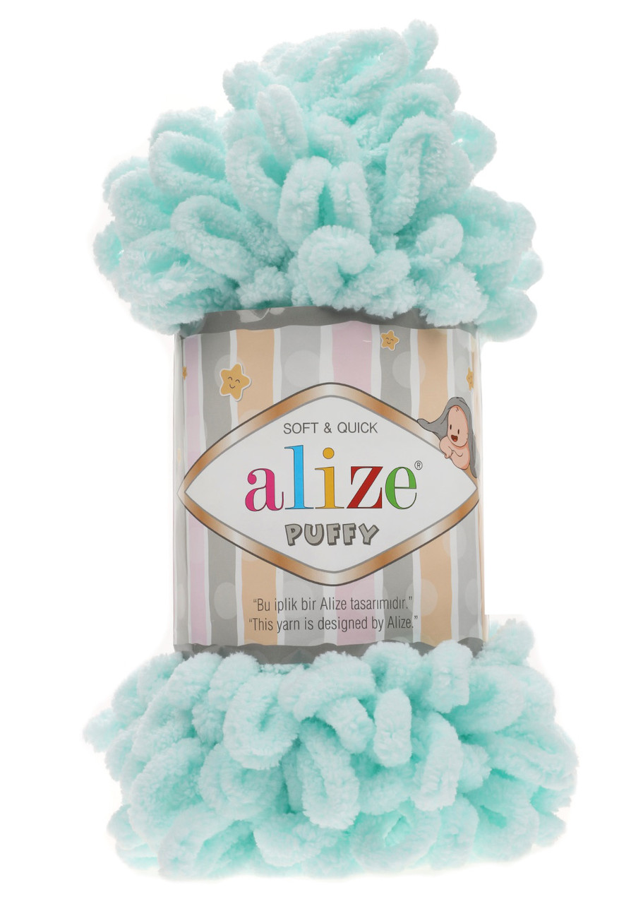 Alize Puffy цвет 15 нежная мята