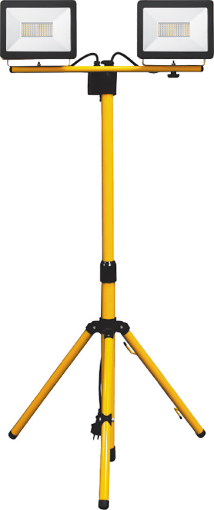 Светодиодный прожектор IP65 LL-502 2x30W Feron 6400K на штативе.