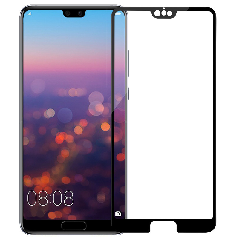 Защитное стекло Full-Screen для Huawei P20 черный (5D-9D с полной проклейкой)