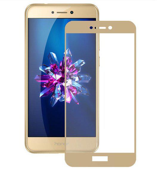Защитное стекло Full-Screen для Huawei P8 lite 2017 / P9 lite 2017 / honor 8 lite / Pra-La1 золотой - фото 1 - id-p81795091