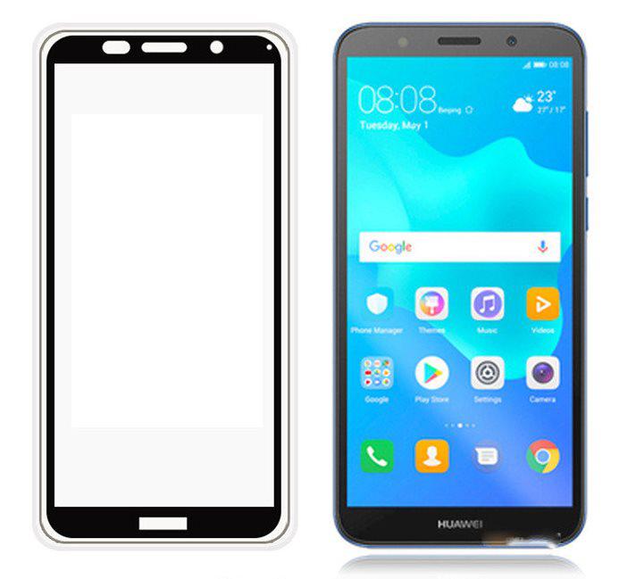 Защитное стекло Full-Screen для Huawei Honor 7A / Honor 7S черный ( 5D-9D с полной проклейкой ) - фото 3 - id-p81795122