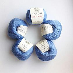 Пряжа Gazzal Baby Wool цвет 813 голубой