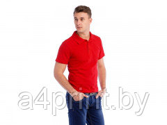Рубашка поло мужская одноцветная - фото 3 - id-p81802430