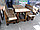Комплект садовый деревянный "Массив 1" 1,6 метра (5 предметов), фото 2