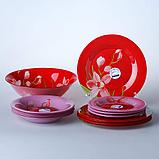 Набор посуды Люминарк Red Orchis 19 пр., арт. G0663, фото 5