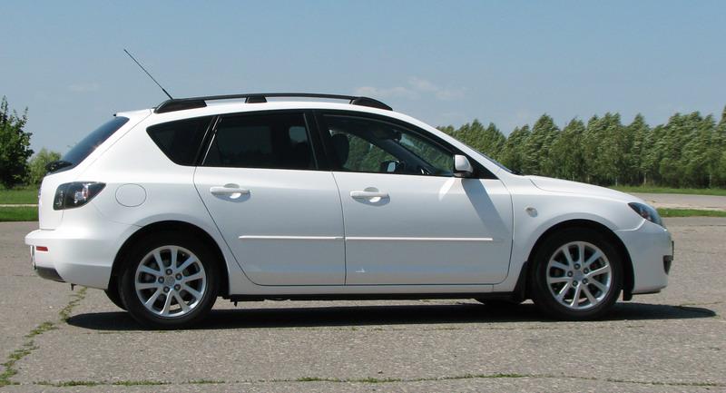 Рейлинги Mazda 3, хэтчбек, 2003-2009г.- анод серый - фото 6 - id-p81747242