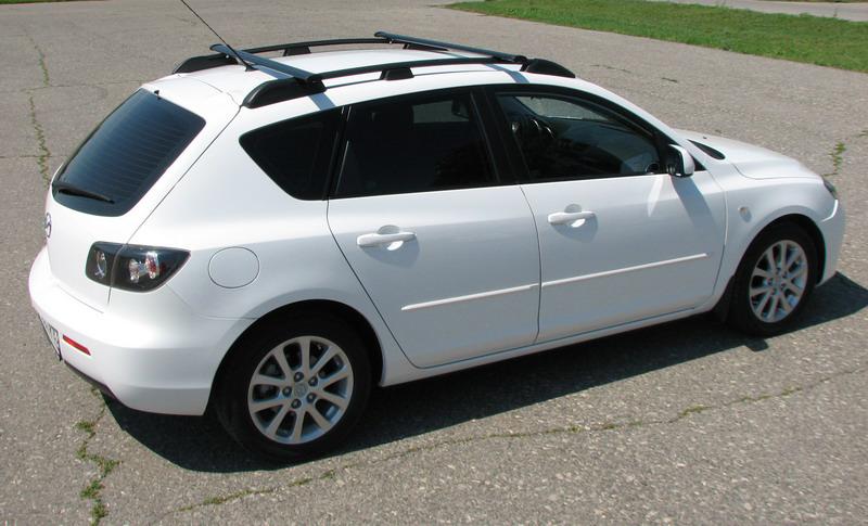 Рейлинги Mazda 3, хэтчбек, 2003-2009г.- анод серый - фото 9 - id-p81747242