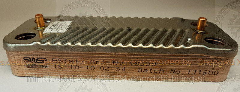 ПЛАСТИННЫЙ ТЕПЛООБМЕННИК SWEP ARISTON CLAS GENUS MATIS EGIS , 12 ПЛАСТИНЫ резьба 192 X 154 X 141