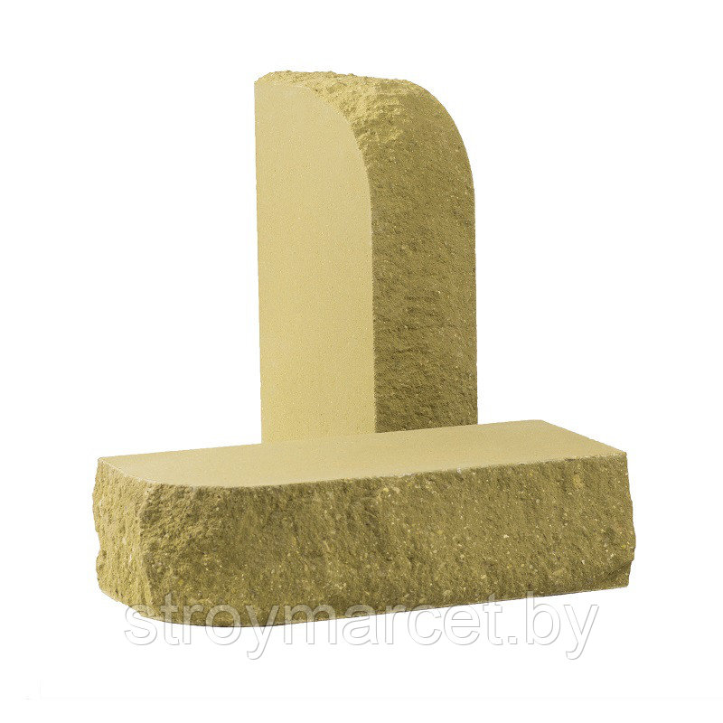 Кирпич полнотелый тычковый скругленный Песчаник - фото 1 - id-p81817141