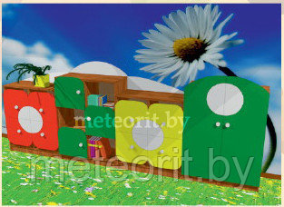 Комплект шкафчиков (Цветочная поляна), р-р 2800*340*1100