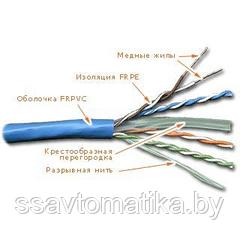 Кабель UTP 4-х парный, кат. 6 solid, 23AWG (катушка 305м)