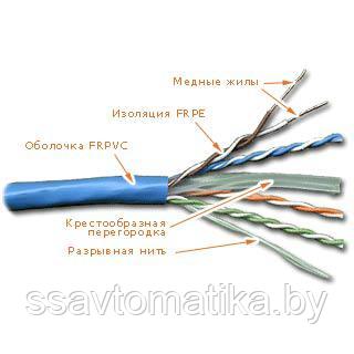 Кабель UTP 4-х парный, кат. 6 solid, 23AWG (катушка 305м) - фото 1 - id-p47676775