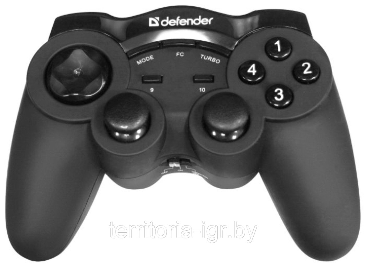 Беспроводной геймпад Game Racer Wireless G2 USB, радио, 12 кнопок, 2 стика Defender - фото 2 - id-p81848932