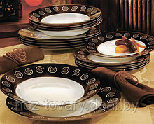Набор тарелок Люминарк Sirocco Brown 18 пр., арт. G4134