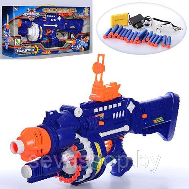 Бластер Field Arms SB250 с мягкими пулями на присосках и очками