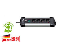 Удлинитель 1.8м (4 роз., 3.3кВт, с/з, выкл., ПВС) Brennenstuhl Premium-Alu-Line (провод 3х1,5мм2, си